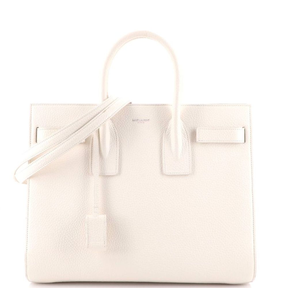 Saint Laurent Sac de Jour Bag Leather Small Neutral